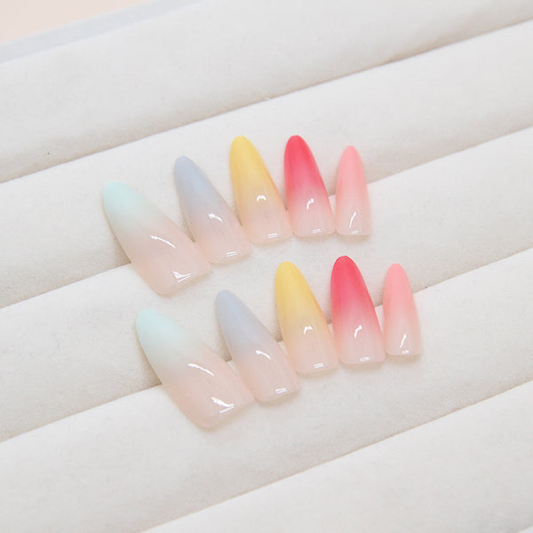 12 Sizes-24 Pcs Press On Nails W1602