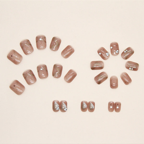 12 Sizes-24 Pcs Press On Nails Z580