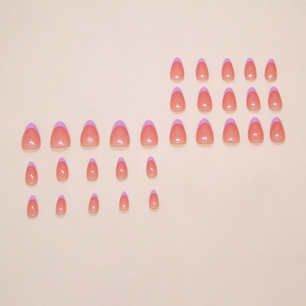 12 Sizes-24 Pcs Press On Nails W2163