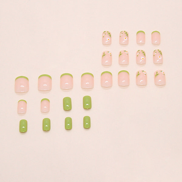 12 Sizes-24 Pcs Press On Nails W2025