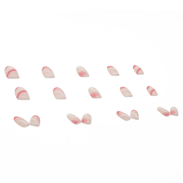 12 Sizes-24 Pcs Press On Nails W011