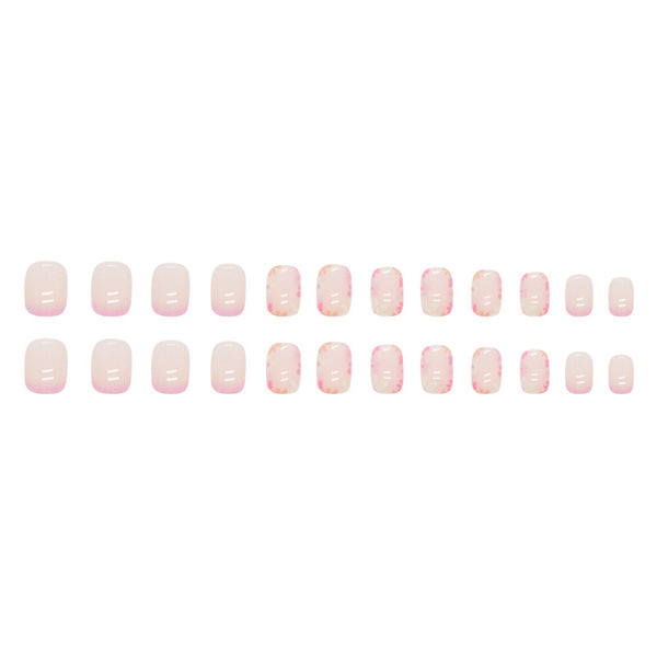 12 Sizes-24 Pcs Press On Nails W848