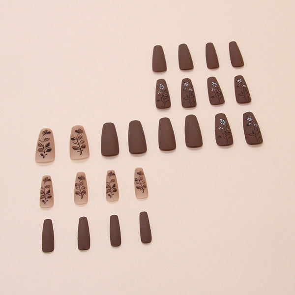 12 Sizes-24 Pcs Press On Nails W1806
