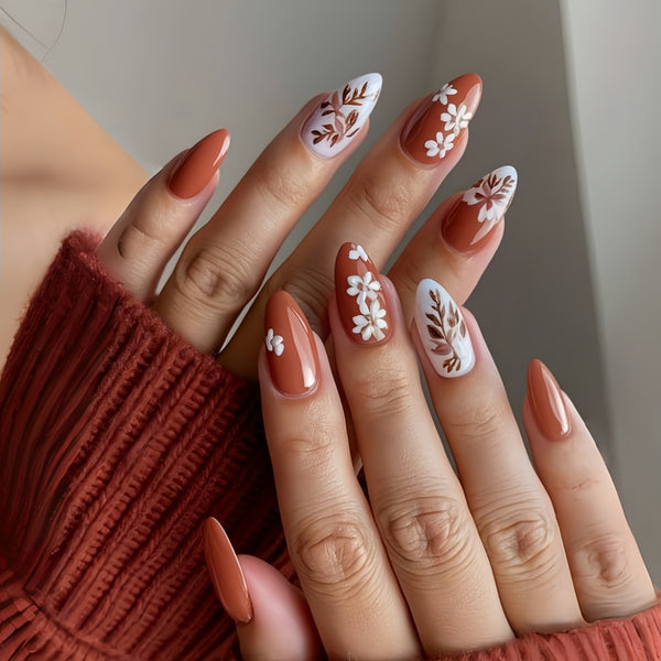 12 Sizes-24 Pcs Press On Nails Y1168