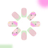 12 Sizes-24 Pcs Press On Nails C1592