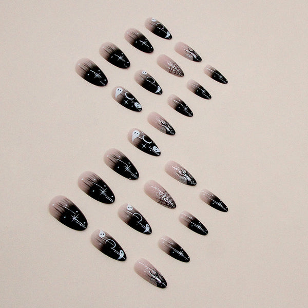 12 Sizes-24 Pcs Press On Nails W1417