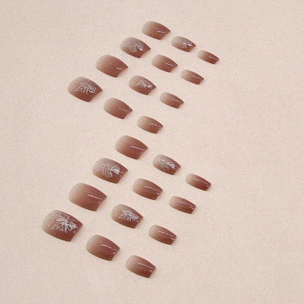 12 Sizes-24 Pcs Press On Nails R815