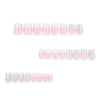 12 Sizes-24 Pcs Press On Nails JP3897