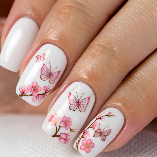 12 Sizes-24 Pcs Press On Nails Y1789