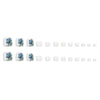 12 Sizes-24 Pcs Press On Nails F047