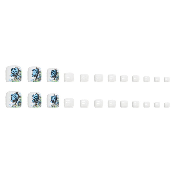 12 Sizes-24 Pcs Press On Nails F047