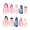 12 Sizes-24 Pcs Press On Nails JP3968