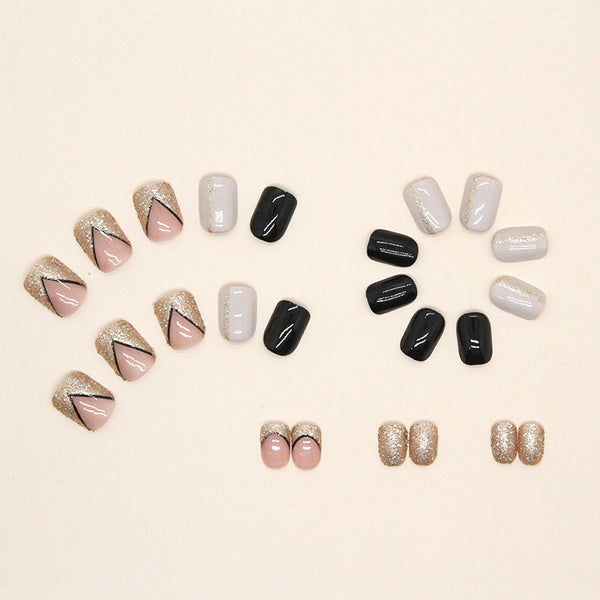 12 Sizes-24 Pcs Press On Nails W381