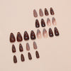 12 Sizes-24 Pcs Press On Nails W1713