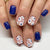 12 Sizes-24 Pcs Press On Nails - C825