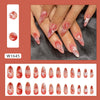 12 Sizes-24 Pcs Press On Nails W1645