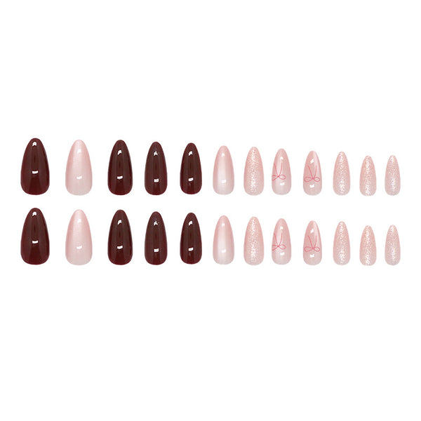 12 Sizes-24 Pcs Press On Nails W2021