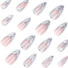 12 Sizes-24 Pcs Press On Nails JP3326
