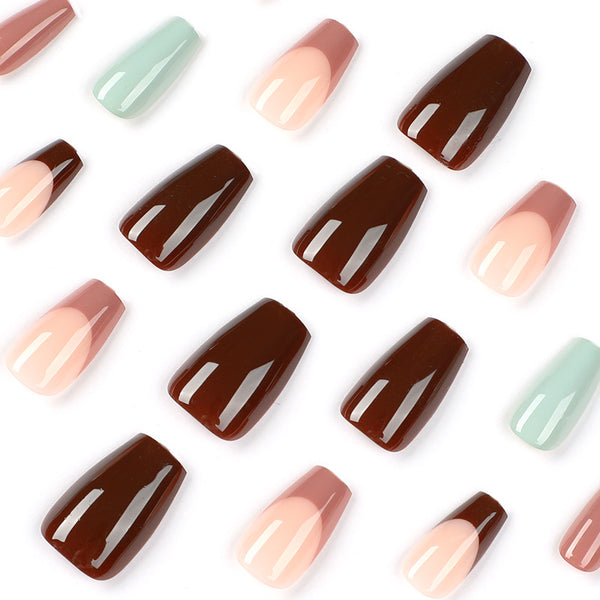 12 Sizes-24 Pcs Press On Nails JP2017