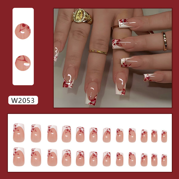 12 Sizes-24 PcsPress On Nails W2053