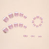 12 Sizes-24 Pcs Press On Nails F056