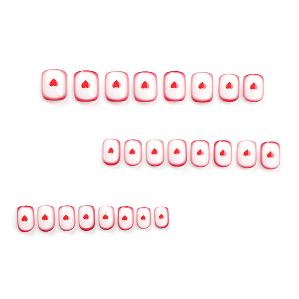 12 Sizes-24 Pcs Press On Nails JP3139
