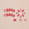 12 Sizes-24 Pcs Press On Nails W1669