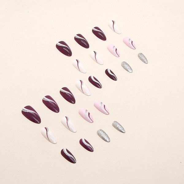 12 Sizes-24 Pcs Press On Nails W271