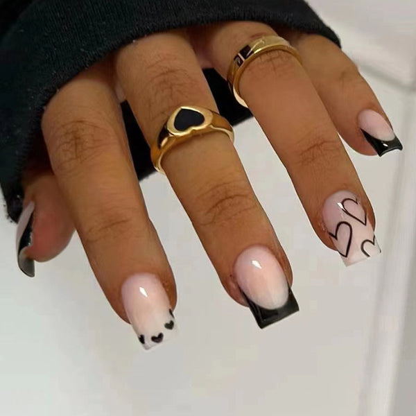 12 Sizes-24 Pcs Press On Nails W422