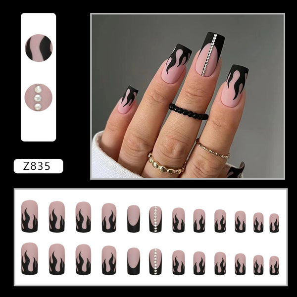 12 Sizes-24 Pcs Press On Nails Z802
