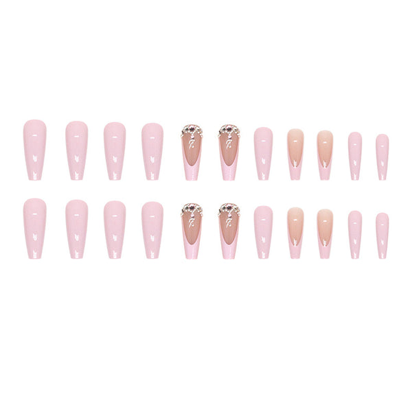 12 Sizes-24 Pcs Press On Nails Z672