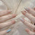 12 Sizes-24 Pcs Press On Nails R981