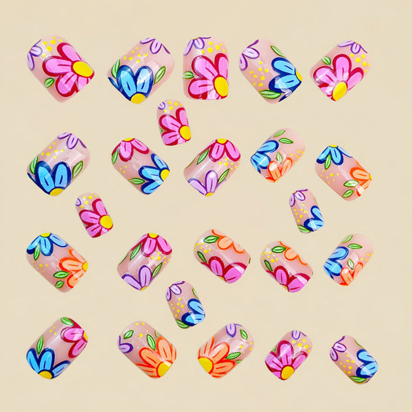 12 Sizes-24 Pcs Press On Nails Y1886