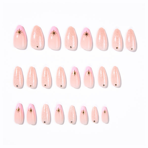 12 Sizes-24 Pcs Press On Nails JP4361