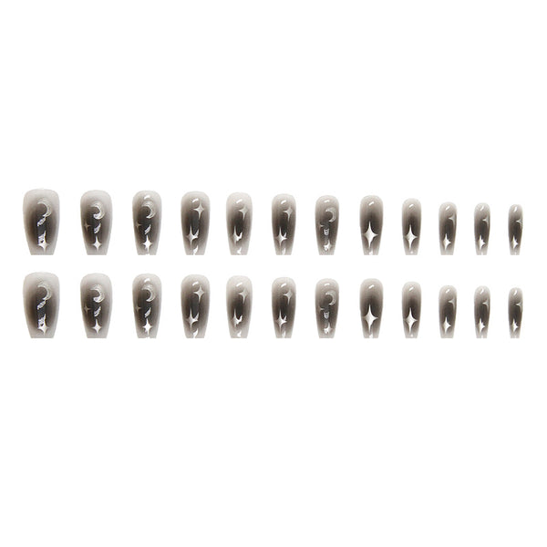 12 Sizes-24 Pcs Press On Nails R722