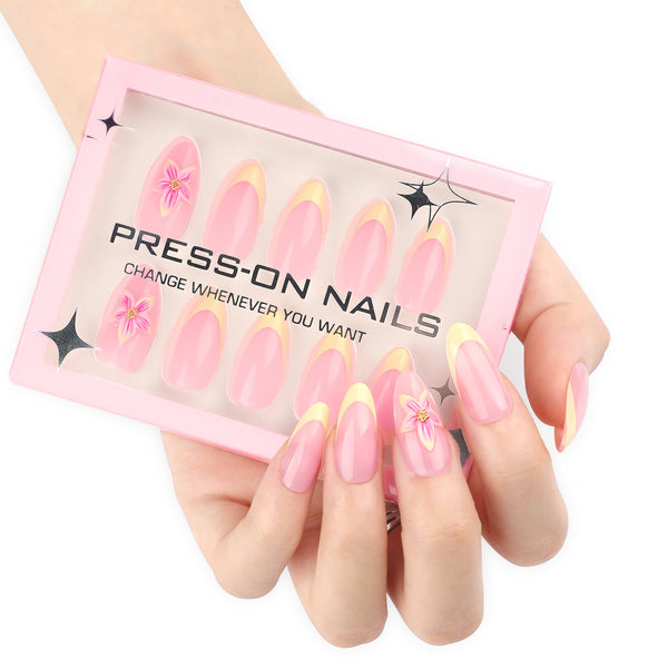 Glamhalo Premiere 30pcs Press On Nails – Eco-Friendly Perfect Fit - GD59