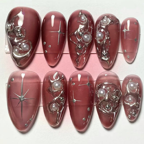 30 Pcs Press On Nails Z899