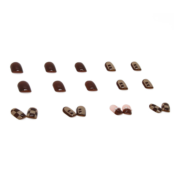 12 Sizes-24 Pcs Press On Nails Z197