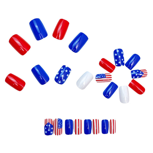 12 Sizes-24 Pcs Press On Nails Y1937