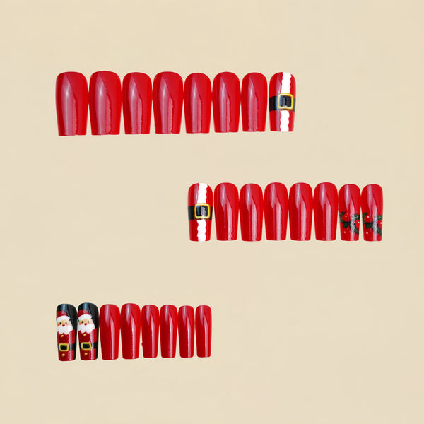 12 Sizes-24 Pcs Press On Nails Y1406