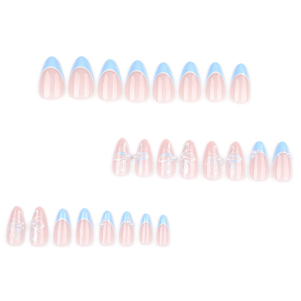 12 Sizes-24 Pcs Press On Nails JP3909