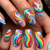 12 Sizes-24 Pcs Press On Nails Y720