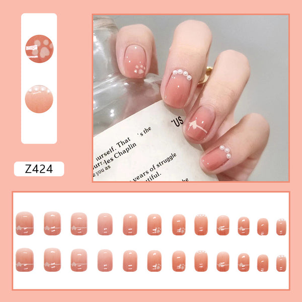 12 Sizes-24 Pcs Press On Nails Z424