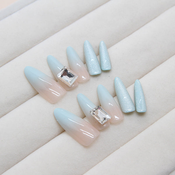 12 Sizes-24 Pcs Press On Nails MY067
