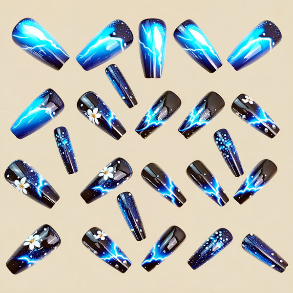 12 Sizes-24 Pcs Press On Nails Y1949