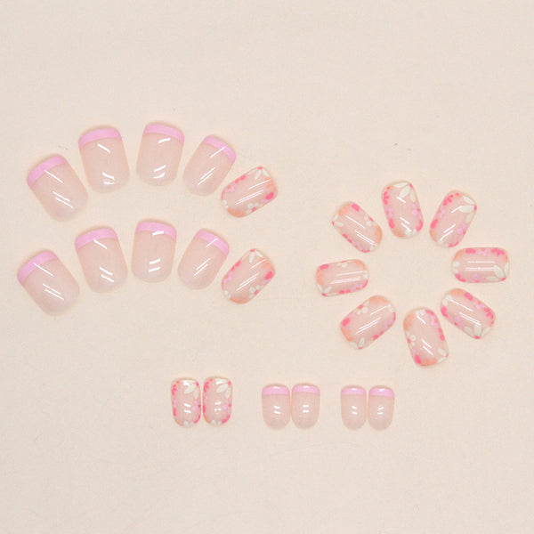 12 Sizes-24 Pcs Press On Nails W848
