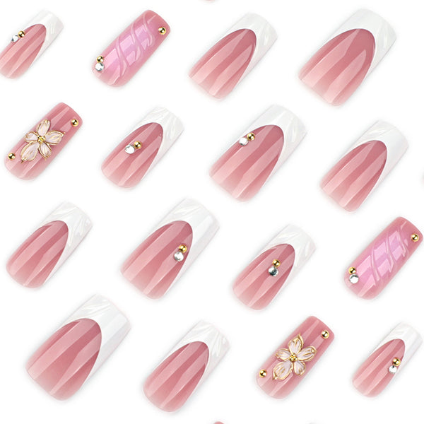 12 Sizes-24 Pcs Press On Nails JP4209