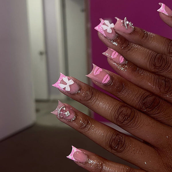 12 Sizes-24 Pcs Press On Nails JP3655