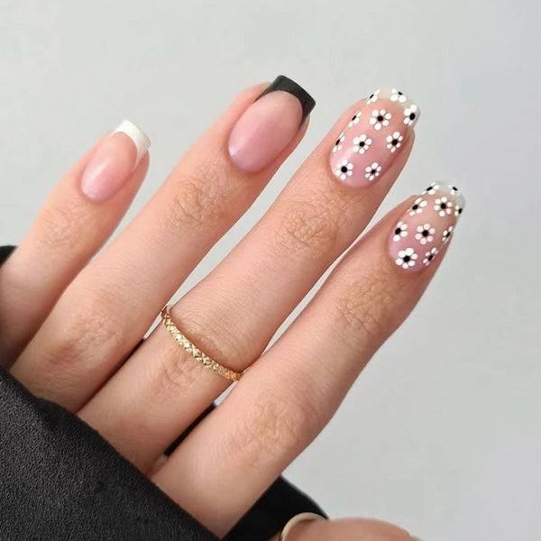 12 Sizes-24 Pcs Press On Nails JP1829