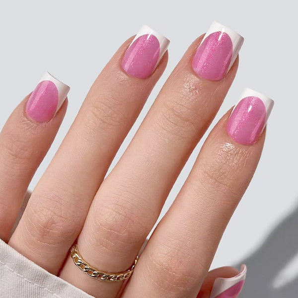 12 Sizes-24 Pcs Press On Nails C1438
